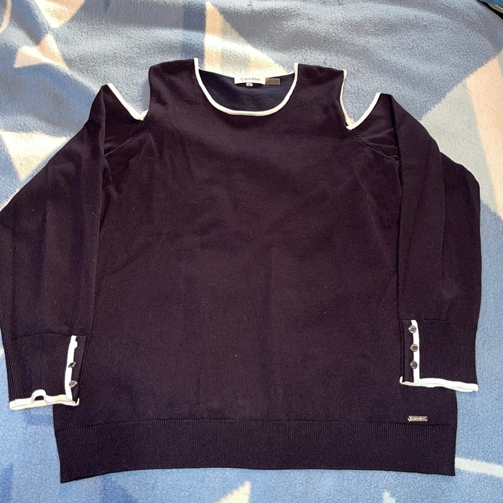 Calvin Klein cold shoulder sweater